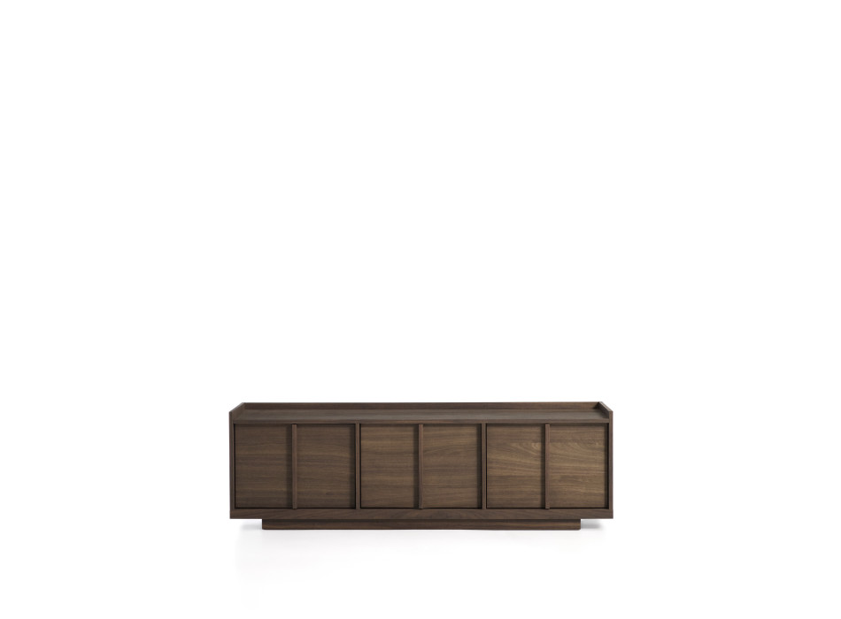 Onix TV-skab i valnøddefiner med mørk finish 150 x 47 cm FSC Mix Credit