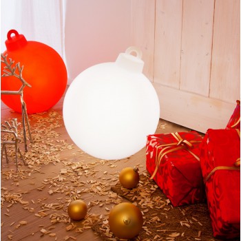 33 cm 32374W Lysende julekugle med 8 årstiders design