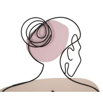 DAME MED BLOMSTER VÆGPANEL