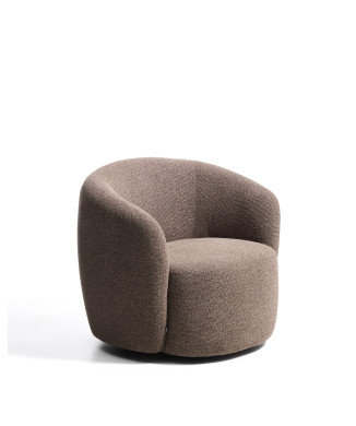Odenia drejelig lænestol i micro bouclé