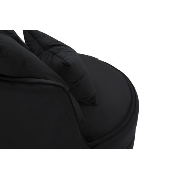 PARIS SPACE LÆNESTOL SORT/GULD