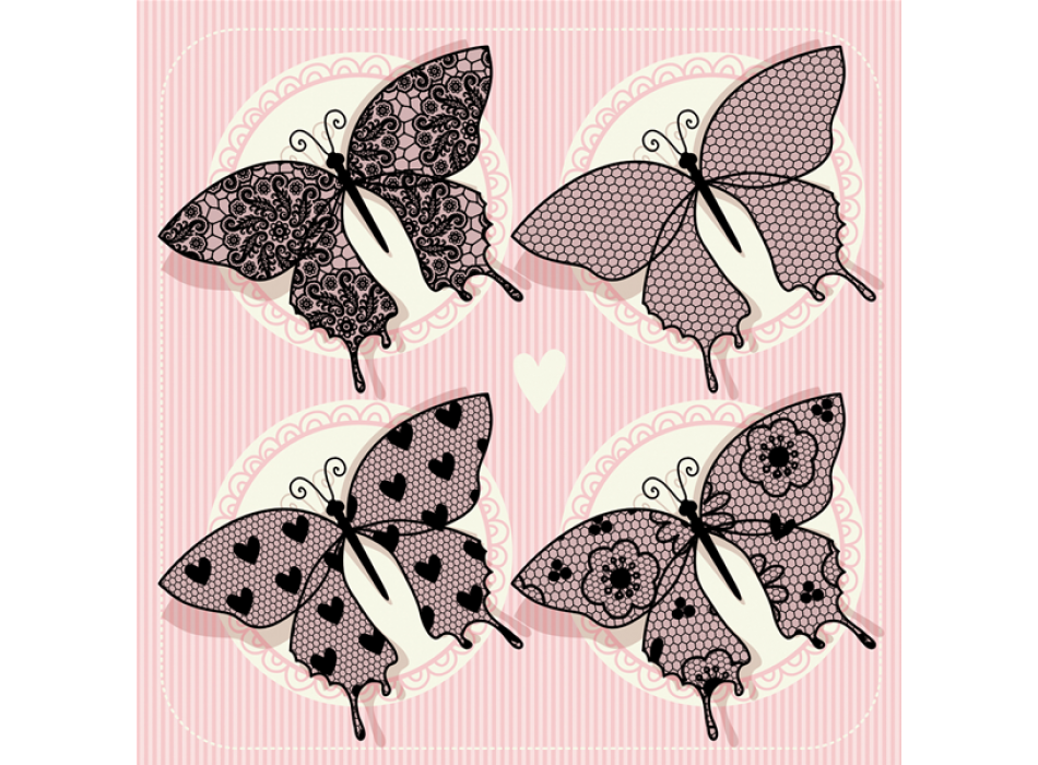 Maleri af sommerfugle G1606 PINTDECOR