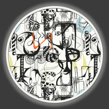 MÆRKELIGE BOGSTAVER LYSER OP BILLEDE GLT6694 PINTDECOR