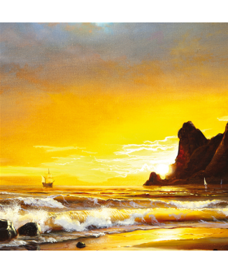 HAVBØLGER maleri G2154 PINTDECOR