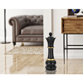 SORT OG GULD DRONNING