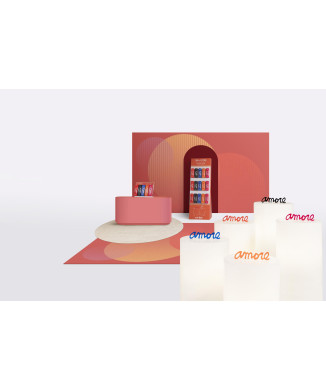 Dekorativ skrift KÆRLIGHEDSBUDSKAB SLIDE