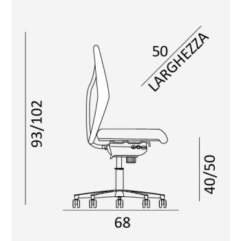 King C102 COMEL kontorstol