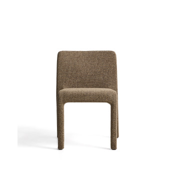 Loria stabelstol i chokoladebrun chenille FSC 100%