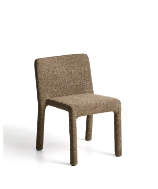 Loria stabelstol i chokoladebrun chenille FSC 100%