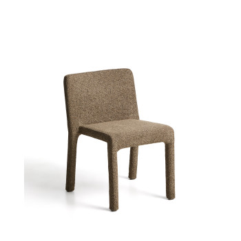 Loria stabelstol i chokoladebrun chenille FSC 100%