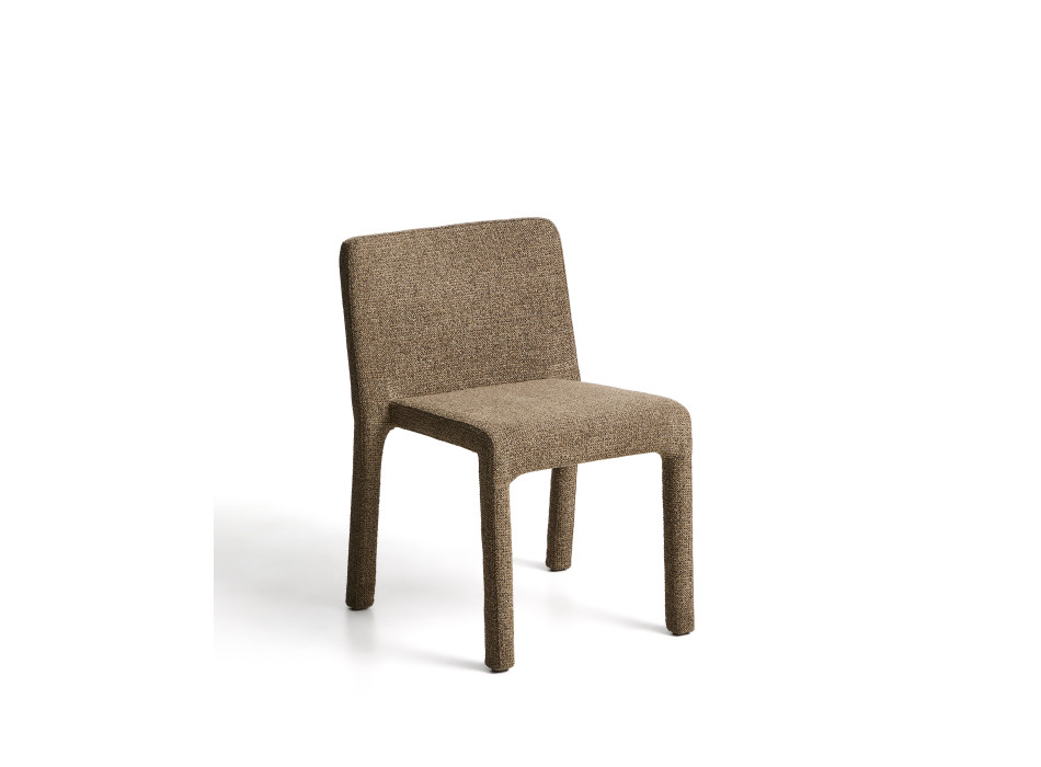 Loria stabelstol i chokoladebrun chenille FSC 100%