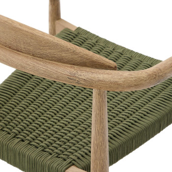 Nina stol i massivt terrakottatræ