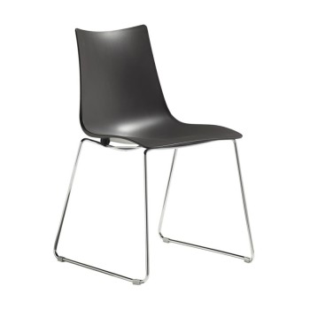 SCAB Zebra Technopolymer Sled Chair