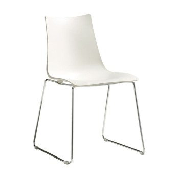 SCAB Zebra Technopolymer Sled Chair