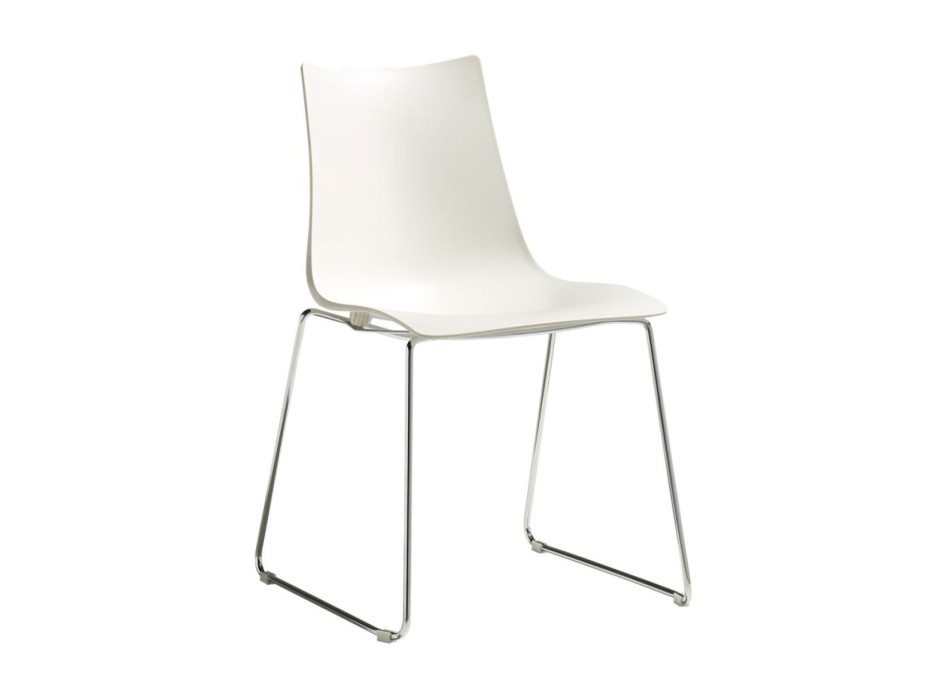 SCAB Zebra Technopolymer Sled Chair