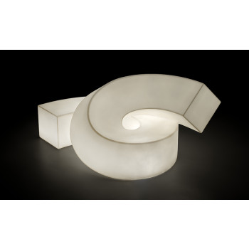 TWIST modulær skulptur-sæde, lysende version fra Plust