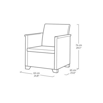 KETER EMMA LOUNGE SÆT Havesæt