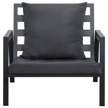 5-delt havesofasæt med aluminumshynder.