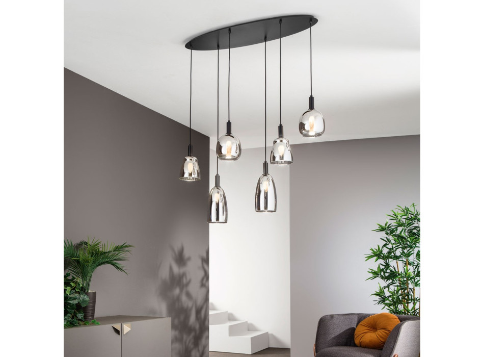 WEIZEN OPHÆNG SORT 6XE14 101X34X150CM