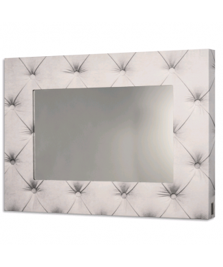 CAPITONNE' HVID Spejl GS4294 PINTDECOR