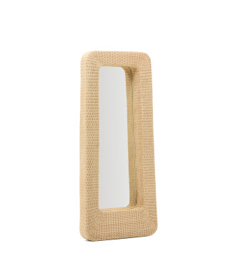 Zilna rattan spejl 58 x 120 cm