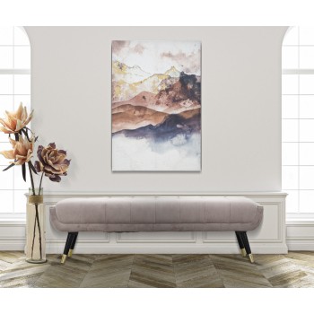 BRUNT BJERGMALET TRYK