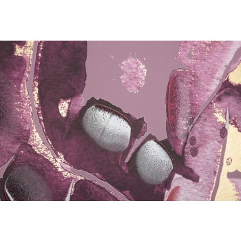 MØRKE BLADEMALET TRYK