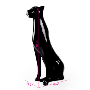 Candyslab lakeret Kira panterstatue