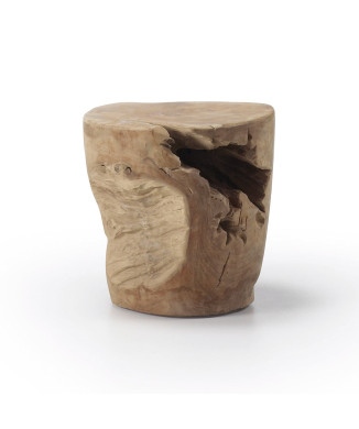 Tropicana sofabord i massivt teaktræ Ø 35 cm