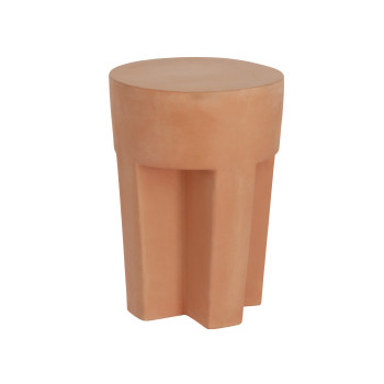Vilena terracotta sofabord Ø 33 cm