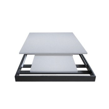 Bernadette Bord - Udtræksbord 90x160/220 cm Bernadette Hvid Ask Antracit Stel