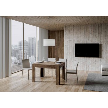 Bibi Bord - Udtrækkeligt Bord 90x120/180 cm Bibi Hvid Spatel