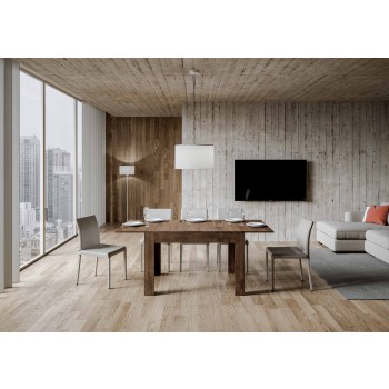 Bibi Bord - Udtrækkeligt Bord 90x120/180 cm Bibi Hvid Spatel