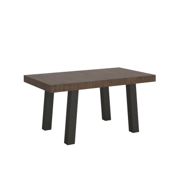 Bridge Table - Udtræksbord 90x160/420 cm Bridge Hvid Ask Antracit stel