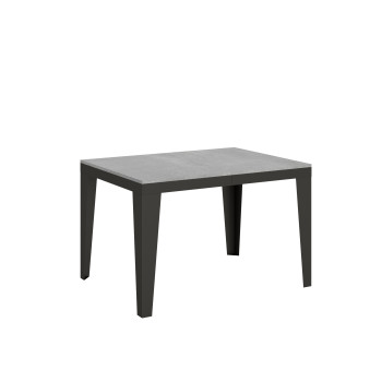 Flame Evolution bord med antracit ben og stel D.90 - Udtræksbord 120/380x90 cm Flame Evolution hvid ask med antracit stel og ben