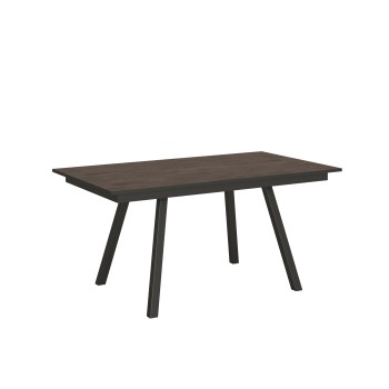 Mirhi Bord - Udtræksbord 90x160/220 cm Mirhi Hvid Ask Antracit Stel