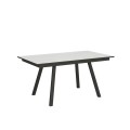 Mirhi udtræksbord 90x160/220 cm med antracit stel