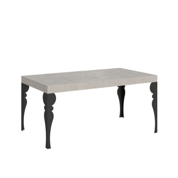 Paxon Premium bord med antracitben D.90 - Udtræksbord 120/224x90 cm Paxon Premium hvid ask med antracitben