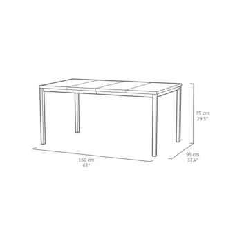 PORTO 160 KETER bord