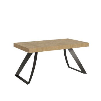 Proxy Antracitbord - Udtræksbord 90x160/264 cm Proxy Hvid Ask Antracit Stel