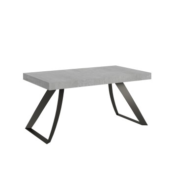 Proxy Antracitbord - Udtræksbord 90x160/264 cm Proxy Hvid Ask Antracit Stel