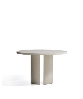 Nealy DM rundt bord lakeret med ecru finish Ø 120 cm