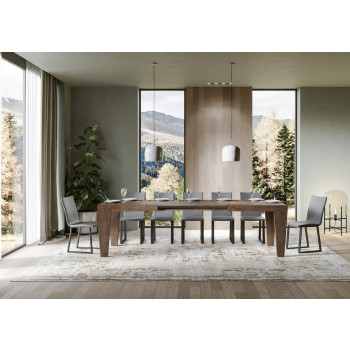 Spimbo Bord D.90 - Udtræksbord 160/264x90 cm Spimbo Hvid Ask