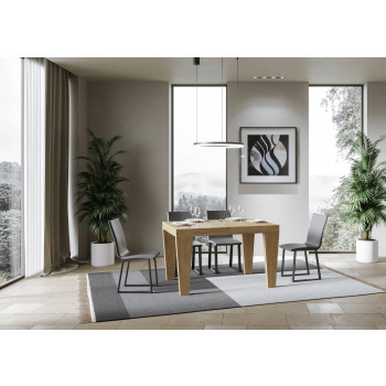 Spimbo Premium Bord D.90 - Udtræksbord 140/244x90 cm Spimbo Premium Hvid Ask