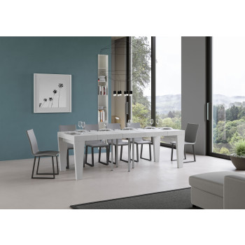 Spimbo Premium Bord D.90 - Udtræksbord 90/246x90 cm Spimbo Premium Hvid Ask