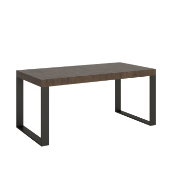 Tecno Premium bord D.90 - Udtræksbord 180/440x90 cm Tecno Premium hvid ask med antracit ben