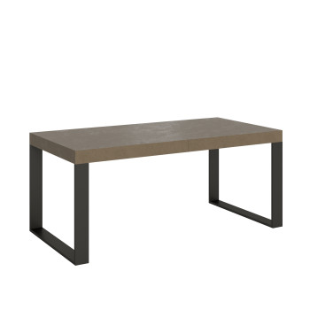 Tecno Premium bord D.90 - Udtræksbord 180/440x90 cm Tecno Premium hvid ask med antracit ben