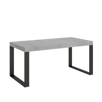Tecno Premium bord D.90 - Udtræksbord 180/440x90 cm Tecno Premium hvid ask med antracit ben