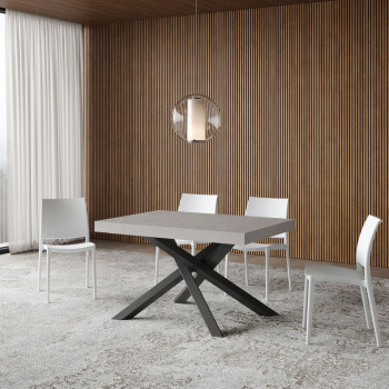 Volantis Premium bordben i antracit P.90 - Udtræksbord 120/224x90 cm Volantis Premium ben i hvid ask i antracit