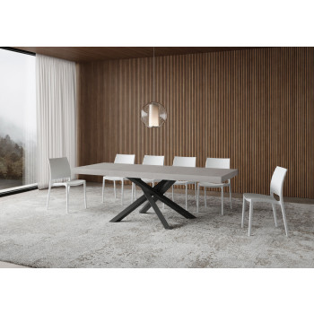 Volantis Premium bordben i antracit P.90 - Udtræksbord 120/224x90 cm Volantis Premium ben i hvid ask i antracit